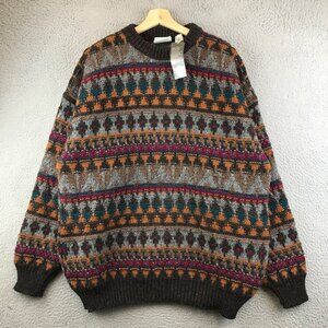New Vintage Field Gear Wool Nordic Pattern Sweater XXL